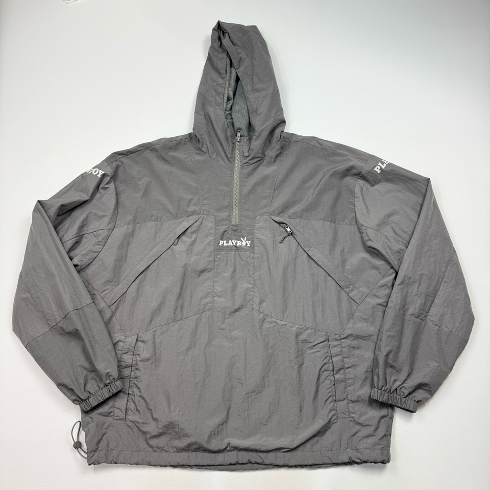 Men’s Playboy by PacSun 1/4 Zip Pullover Windbreaker Jacket Size Large